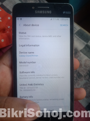 Samsung galaxy Grend prime plus